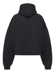 logo-plaque cotton Hoodie