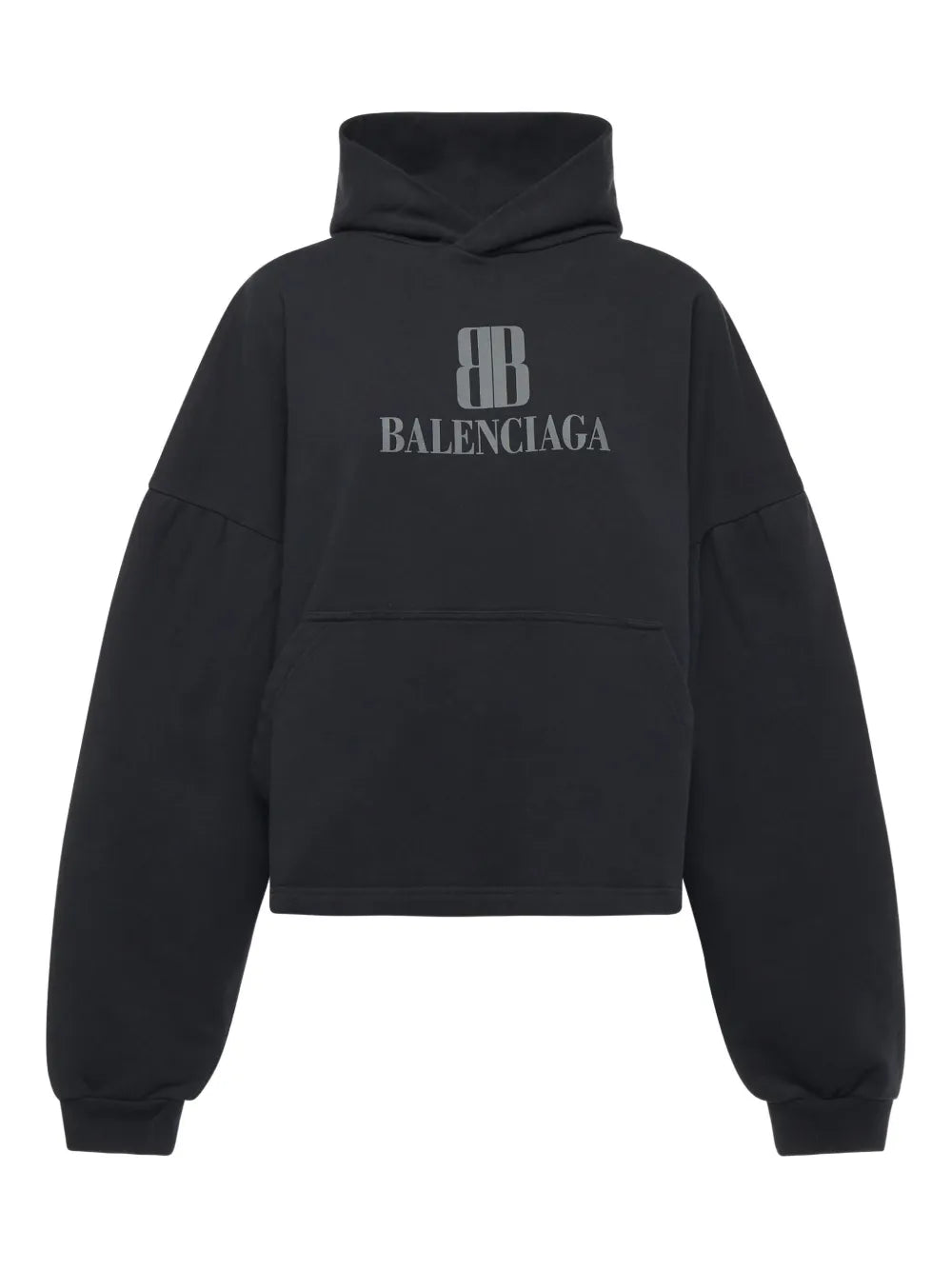 logo-plaque cotton Hoodie