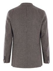 houndstooth wool blazer