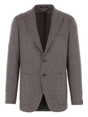 houndstooth wool blazer