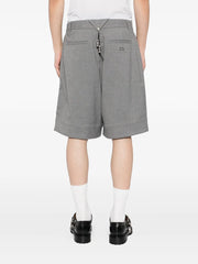 embroidered-logo shorts
