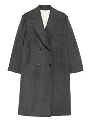 double-breasted wool coat
