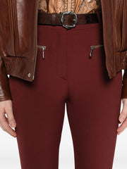 zip-detail trousers