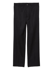 triangle-logo wool trousers