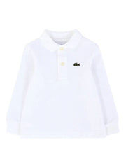 long-sleeve logo polo shirt