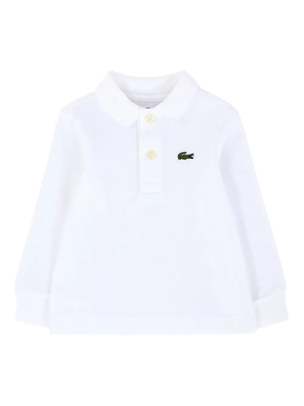 long-sleeve logo polo shirt