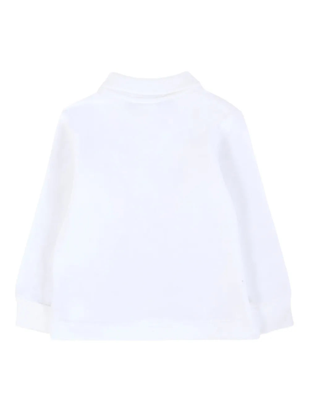 long-sleeve logo polo shirt