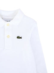 long-sleeve logo polo shirt