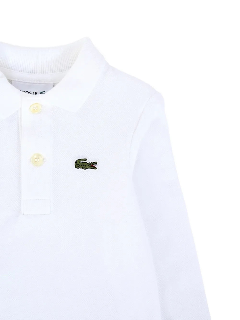 long-sleeve logo polo shirt