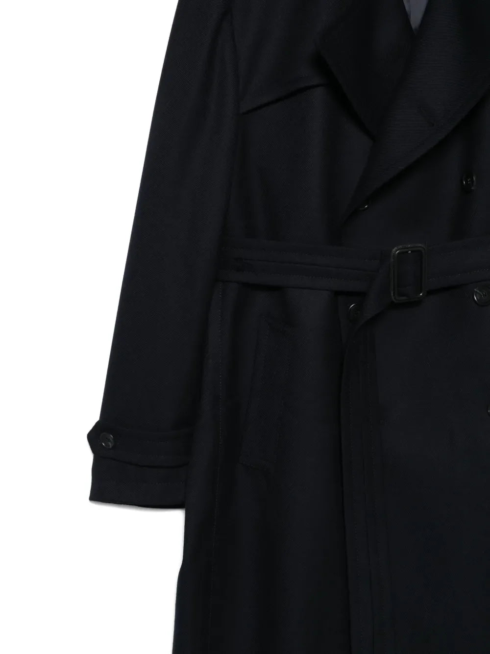 belted double-breasted coat