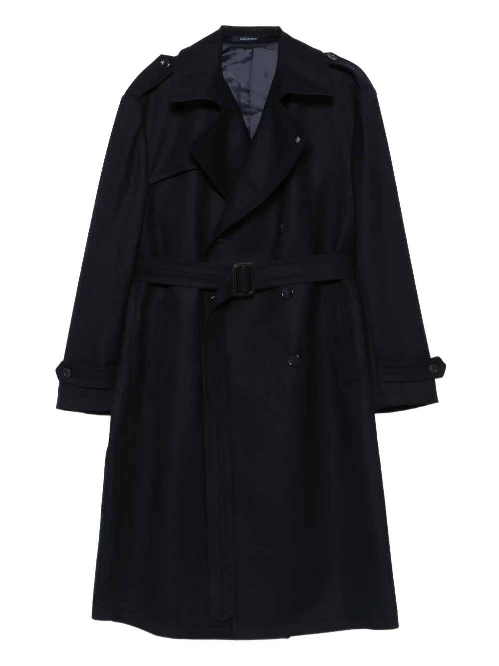 belted double-breasted coat
