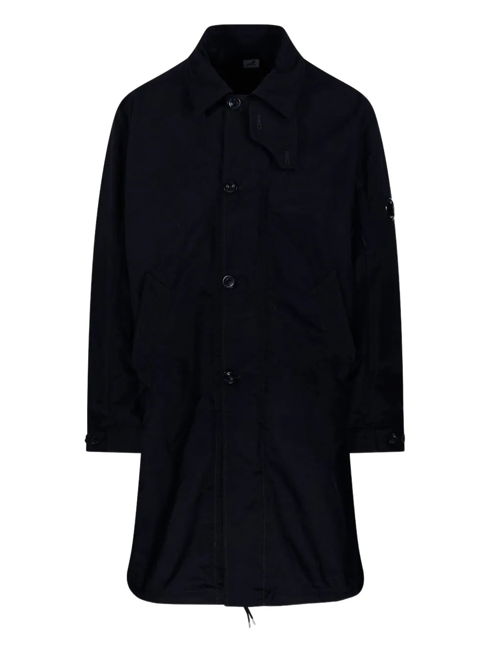 button-fastening Lens-detail coat