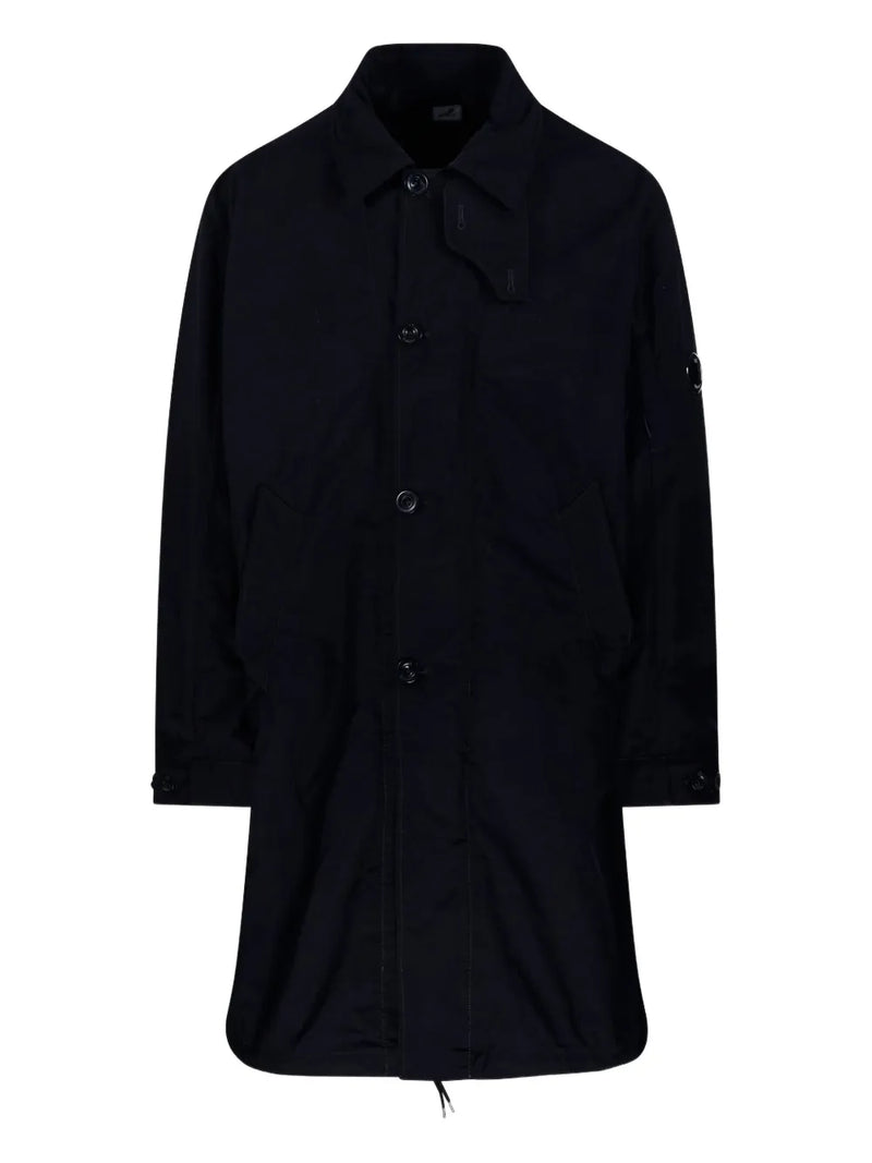 button-fastening Lens-detail coat