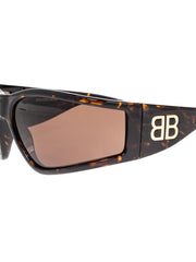 tortoiseshell shield sunglasses