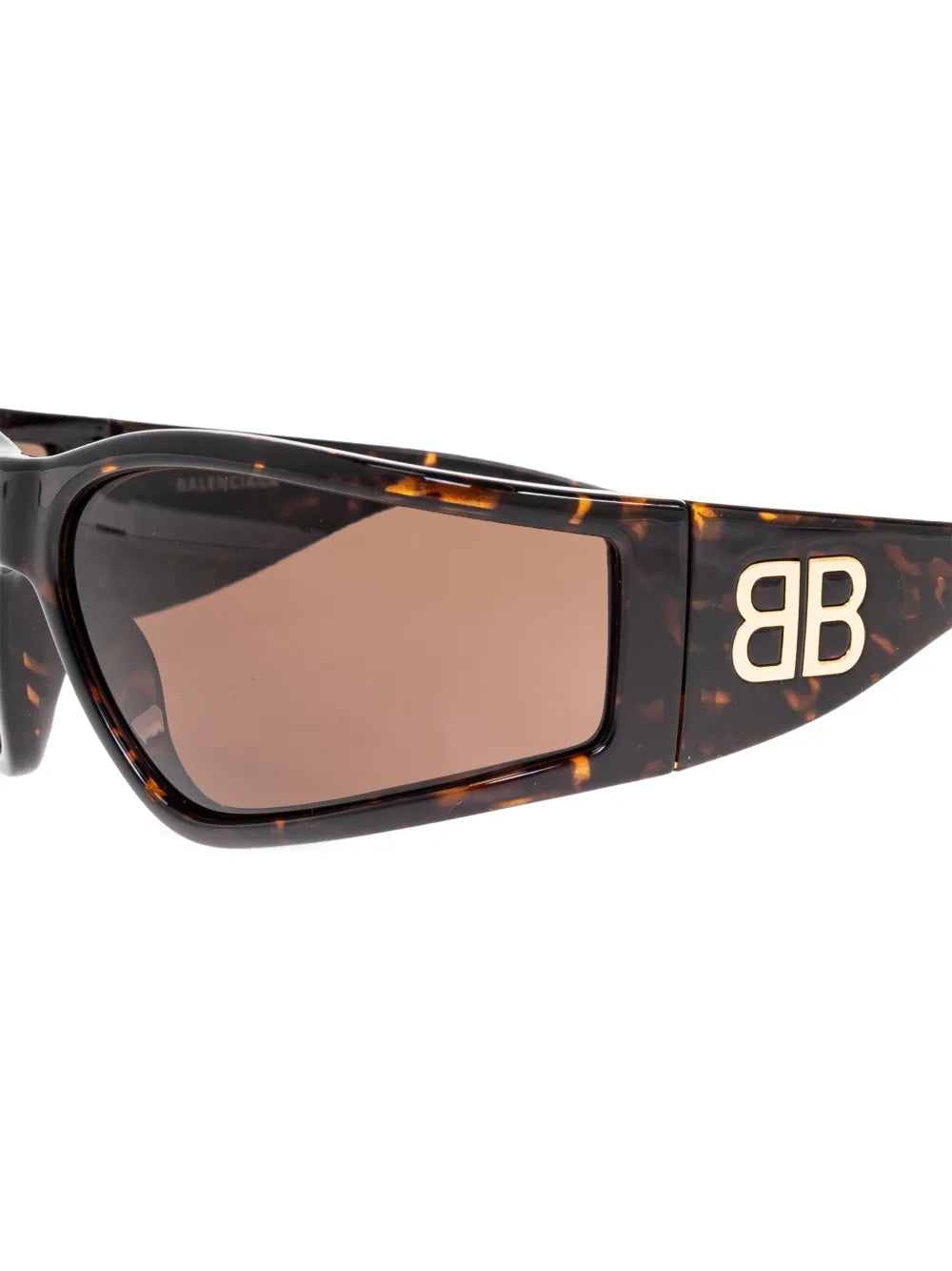 tortoiseshell shield sunglasses
