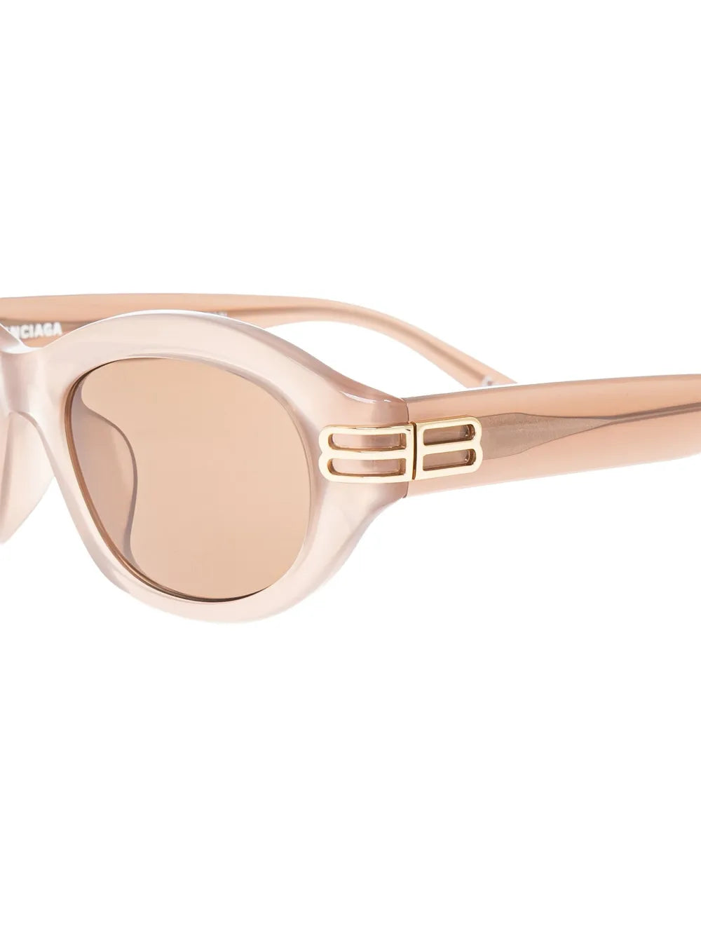 oval-frame logo sunglasses