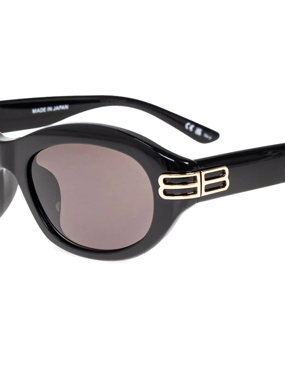 oval-frame logo sunglasses