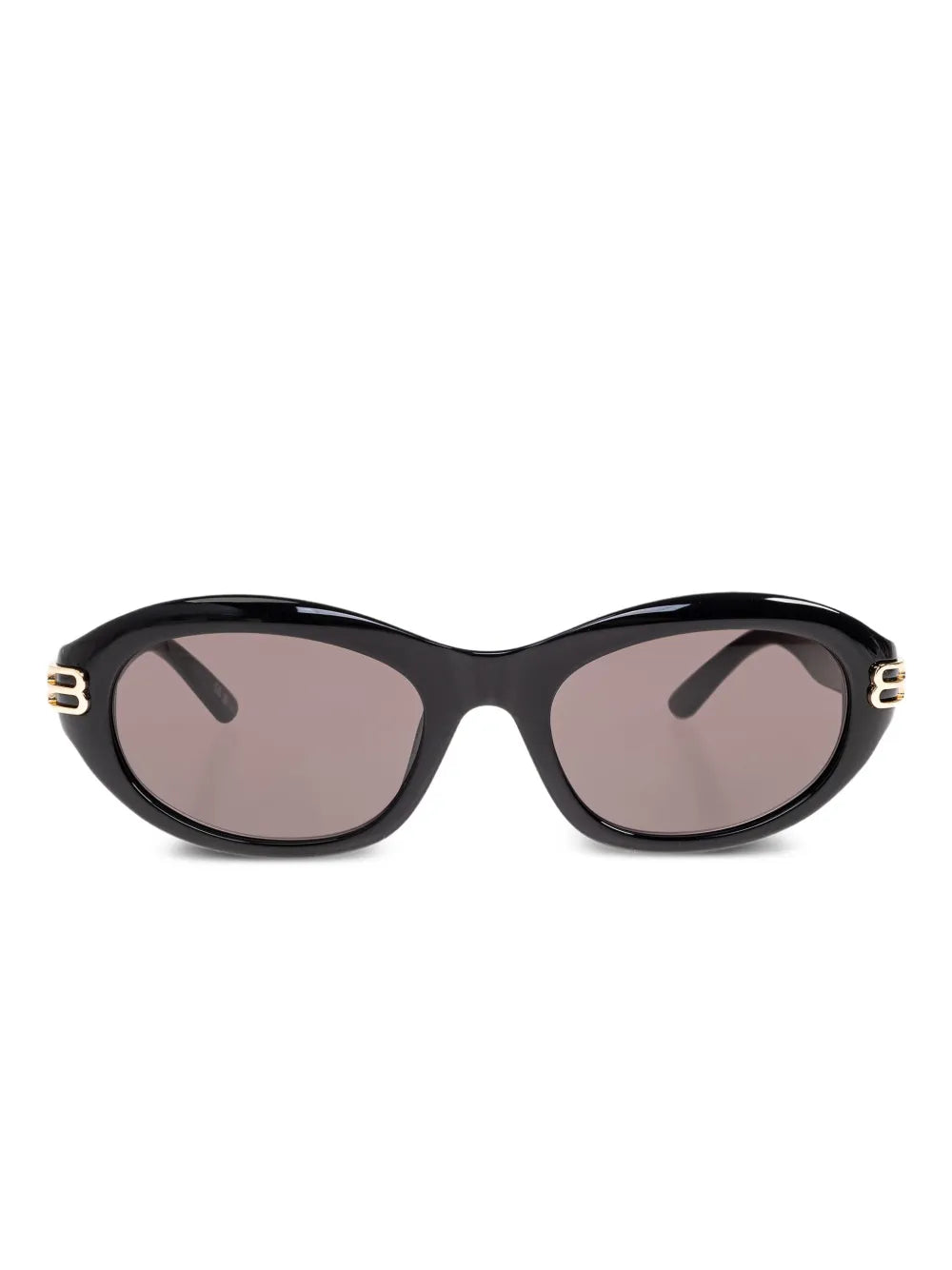 oval-frame logo sunglasses