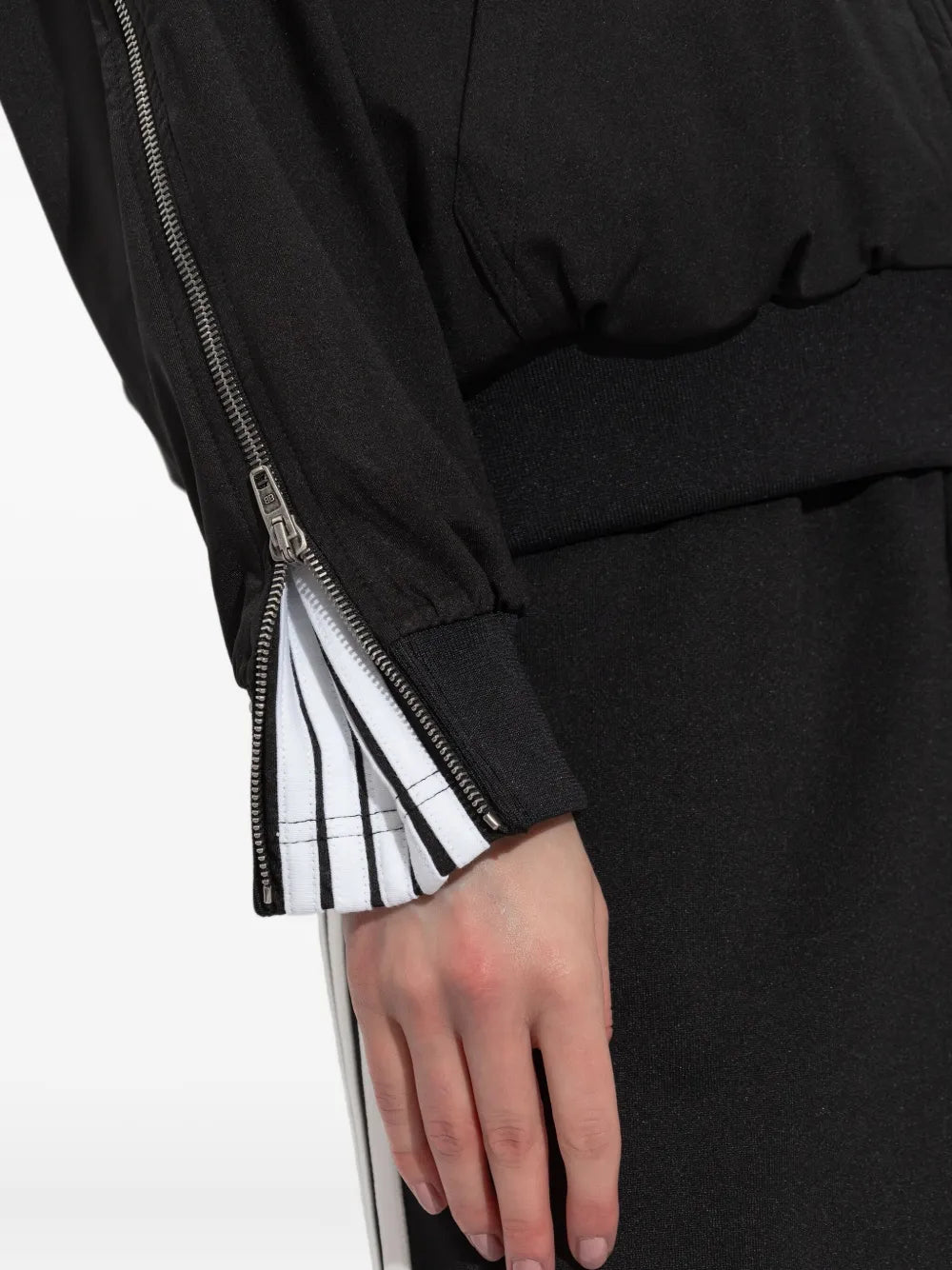 zip-up hooded jacket
