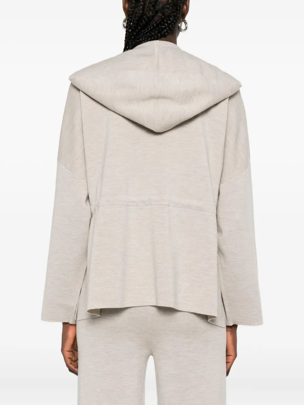hooded wool jacket