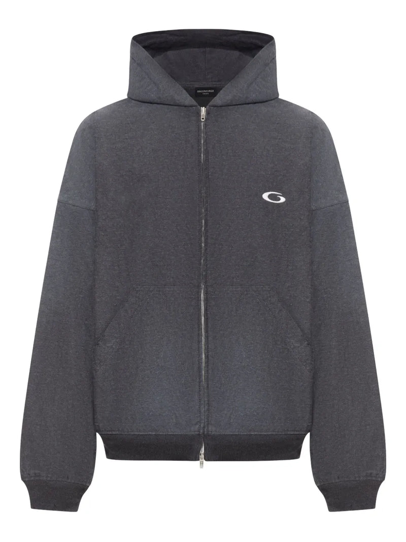 embroidered-logo Hoodie