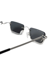 Sacha rectangular frameless sunglasses