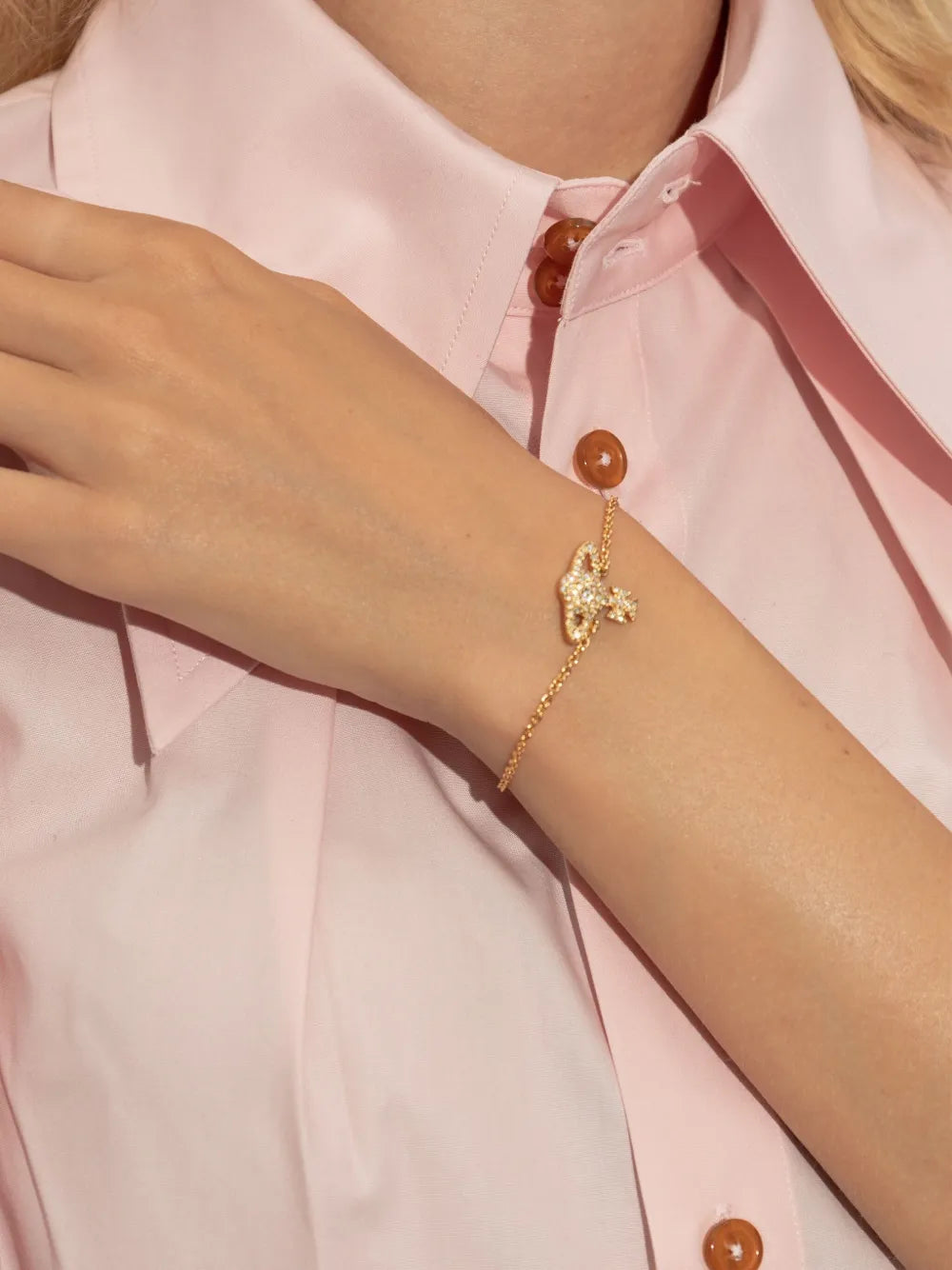 Natalina orb-crystal bracelet