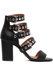 80mm buckle-detail eyelet sandals