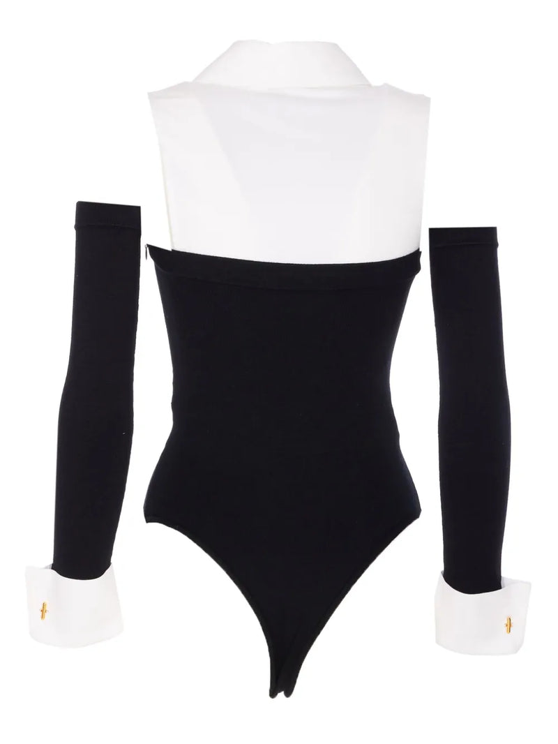 embroidered-logo bodysuit