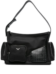 monogram-pattern shoulder bag