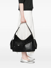 monogram-pattern shoulder bag