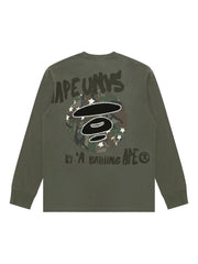 star camouflage long-sleeved sweatshirt