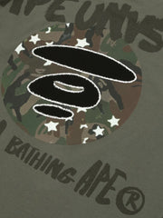 star camouflage long-sleeved sweatshirt