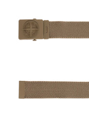 logo-plaque woven belt