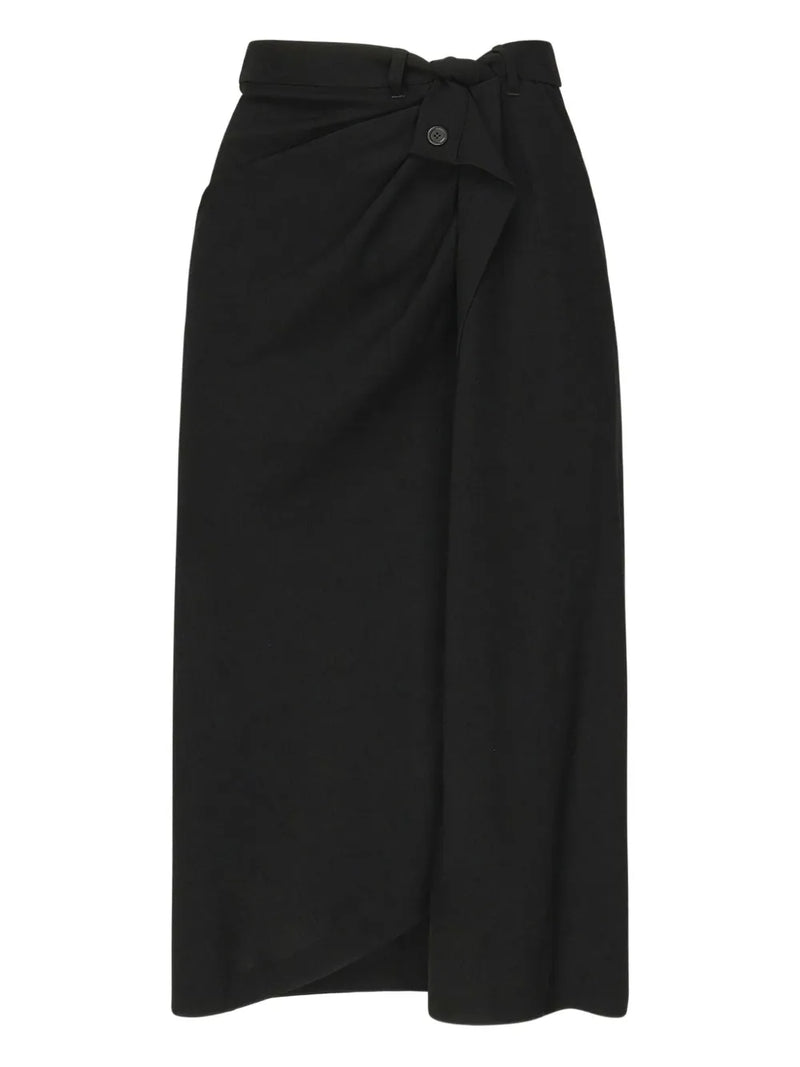 knotted-detail maxi skirt