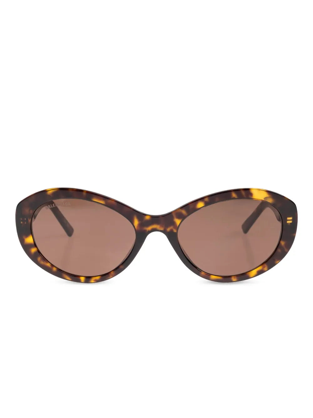 oval-frame tortoiseshell sunglasses