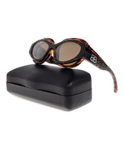 double-frame oval-shaped sunglasses