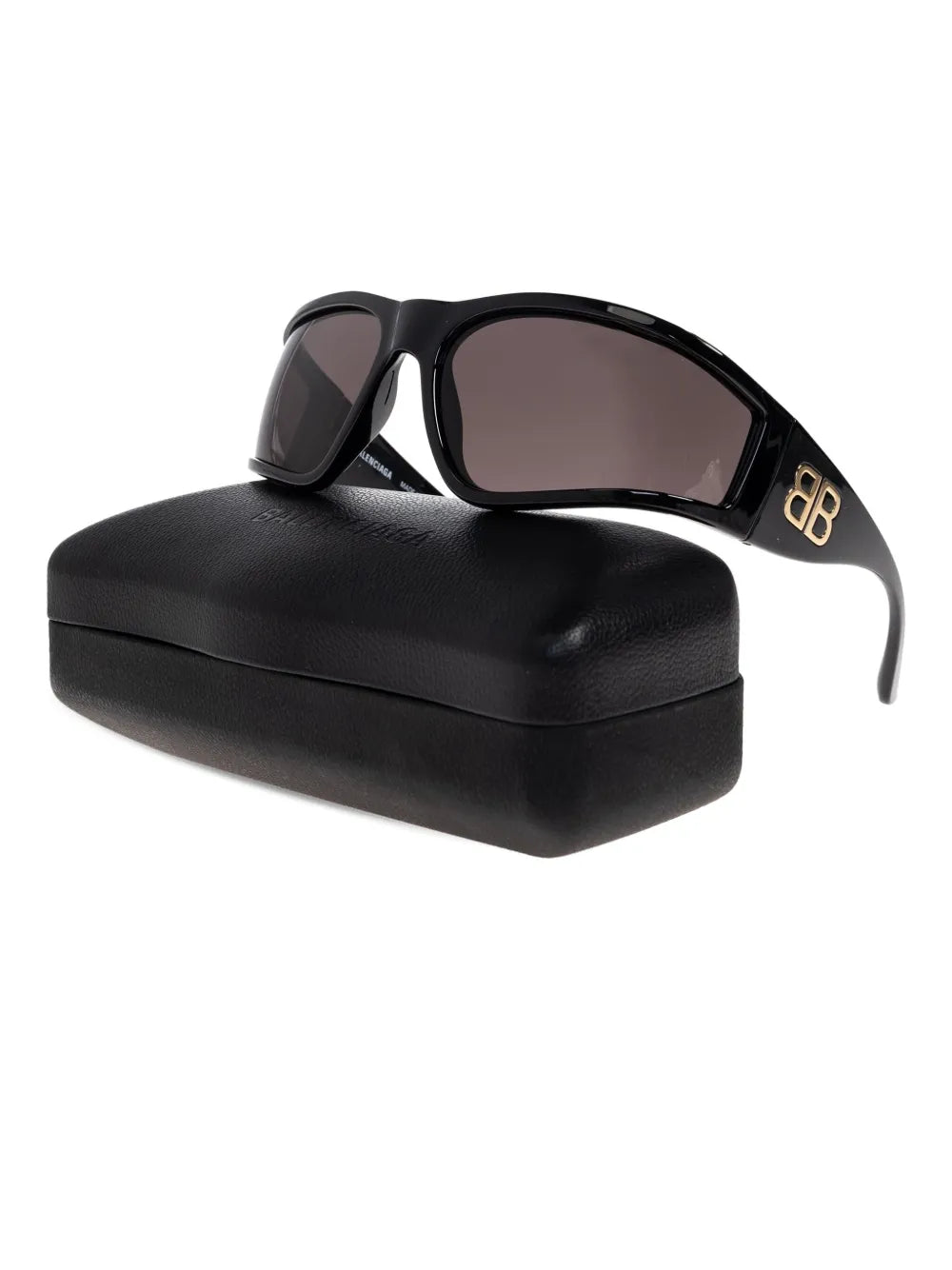 rectangle-frame branded sunglasses