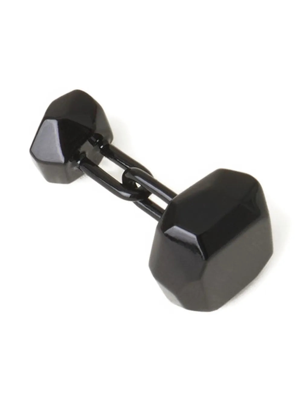faceted chain cufflinks