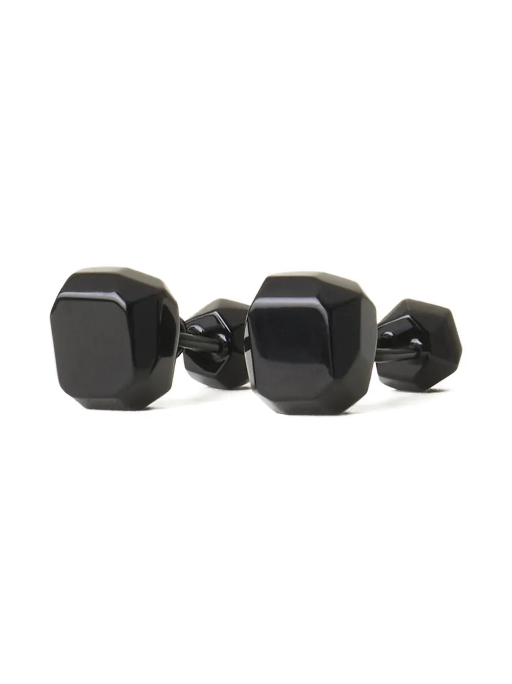 faceted chain cufflinks