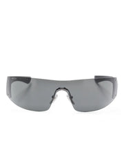 crystal-embellished shield sunglasses