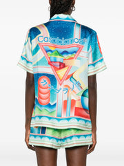 printed silk shirt