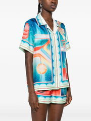 printed silk shirt