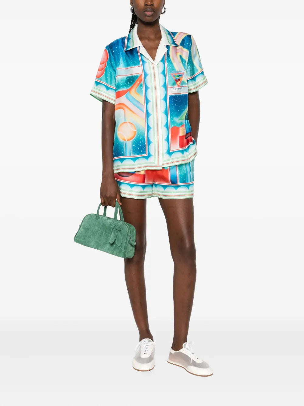 printed silk shirt