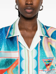 printed silk shirt