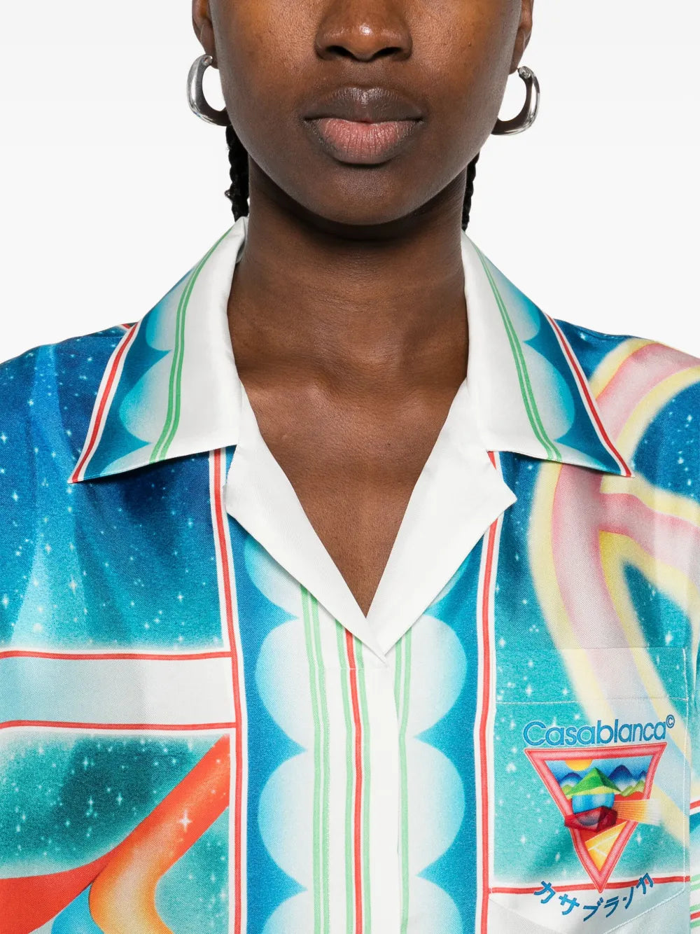 printed silk shirt