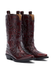 embroidered boots