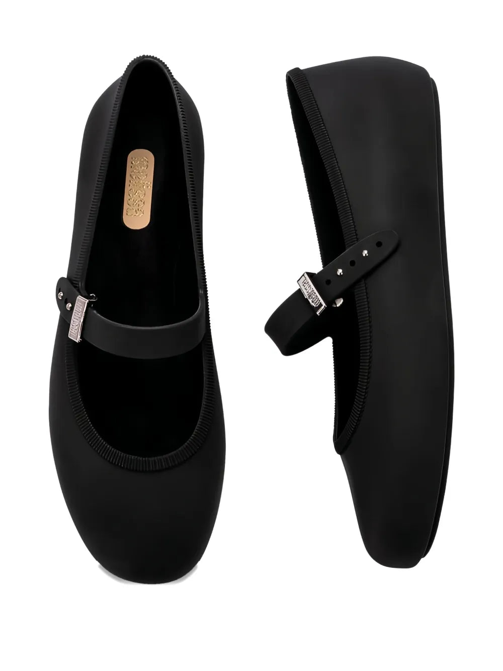 Soft buckle-strap ballerinas