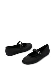 Soft buckle-strap ballerinas