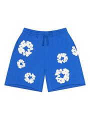 Wreath-print track shorts